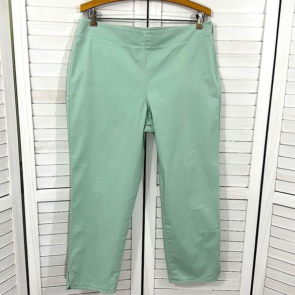 Talbots Crop Pants Size 10 Heritage Mint Green - Picture 3 of 12